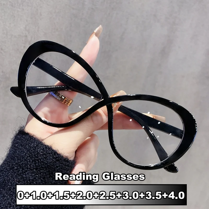Unisex Fashion Oversized Reading Glasses Men Women Vintage Cat Eye Presbyopia Fashion Plus Prescription Far Sight Glasses
Unisex Fashion Oversized Reading Glasses Men Women Vintage Cat Eye Presbyopia Fashion Plus Prescription Far Sight Glasses