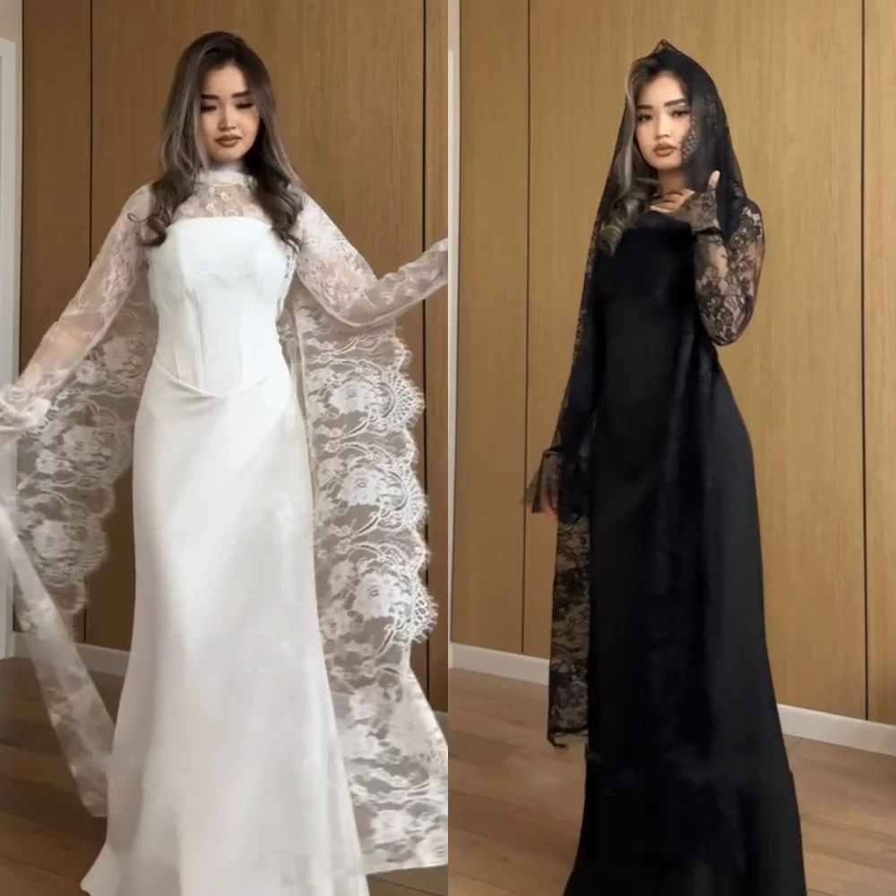 Customized Exquisite Elegant Jersey Pleat Lace A-line Scoop Neck Long Dresses Bespoke Occasion Dresses Sizes Available Fashion
Customized Exquisite Elegant Jersey Pleat Lace A-line Scoop Neck Long Dresses Bespoke Occasion Dresses Sizes Available Fashion