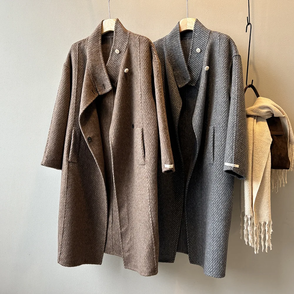 SuperAen Korean Style Double-sided CASHMERE Coat Women's Autumn and Winter 2024 New Lace-up Waist Stand Collar Long Coats
SuperAen Korean Style Double-sided CASHMERE Coat Women's Autumn and Winter 2024 New Lace-up Waist Stand Collar Long Coats