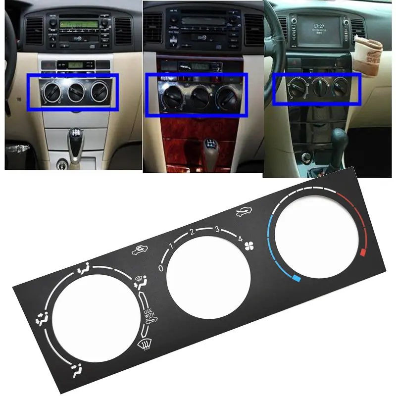 Air conditioner control panel film for BYD F3 F3R Corolla e12 Wind Heating switch sticker Central control gear switch sticker
Air conditioner control panel film for BYD F3 F3R Corolla e12 Wind Heating switch sticker Central control gear switch sticker