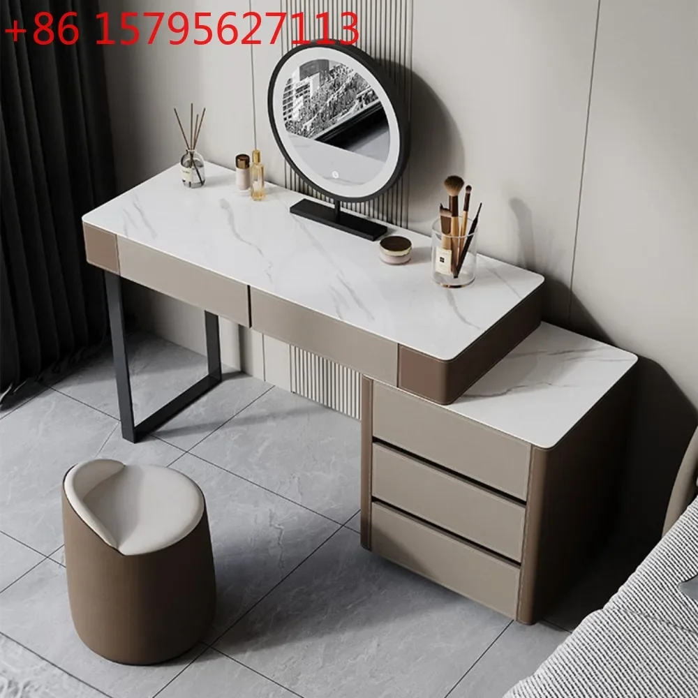 Italian light luxury rock slab makeup table storage chest integrated saddle
Italian light luxury rock slab makeup table storage chest integrated saddle
