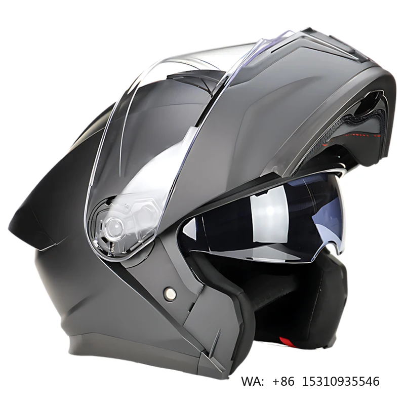 Durable ABS Unisex Dual Visor Safe Motorcycle Helmet Full Face Helmet Motorcycle Modular Flip up Helmet
Durable ABS Unisex Dual Visor Safe Motorcycle Helmet Full Face Helmet Motorcycle Modular Flip up Helmet