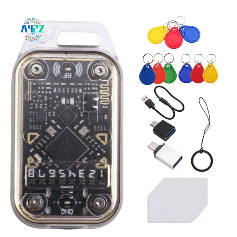 A42Z-Chameleon V2.0 RFID Smart Chip Reader Emulator+9XUID Keychain/CUID Card ID IC 125Khz 13.56Mhz Card Decode NFC Duplicator
A42Z-Chameleon V2.0 RFID Smart Chip Reader Emulator+9XUID Keychain/CUID Card ID IC 125Khz 13.56Mhz Card Decode NFC Duplicator