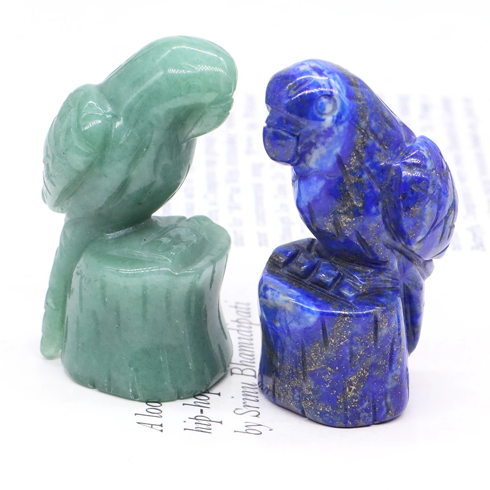 2" Creative Natural Stone Love Bird Animal Sculpture Healing Crystal Parrot Statue Home Craft Decor Gemstone Figures Accessories
2" Creative Natural Stone Love Bird Animal Sculpture Healing Crystal Parrot Statue Home Craft Decor Gemstone Figures Accessories