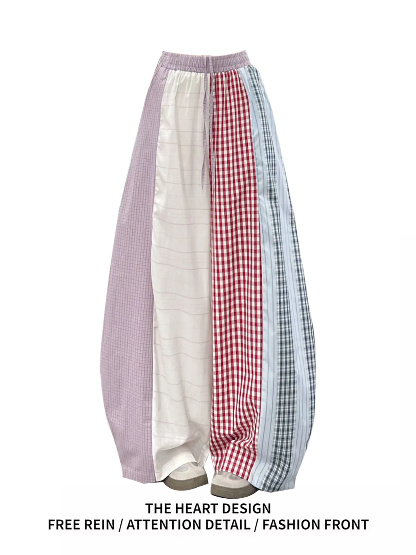 Laid-back American Retro Plaid Splicing Loose Wide Leg Casual Pants Women Summer BF Drapey Pants High Waist Straight Tube Tro...
Laid-back American Retro Plaid Splicing Loose Wide Leg Casual Pants Women Summer BF Drapey Pants High Waist Straight Tube Tro...