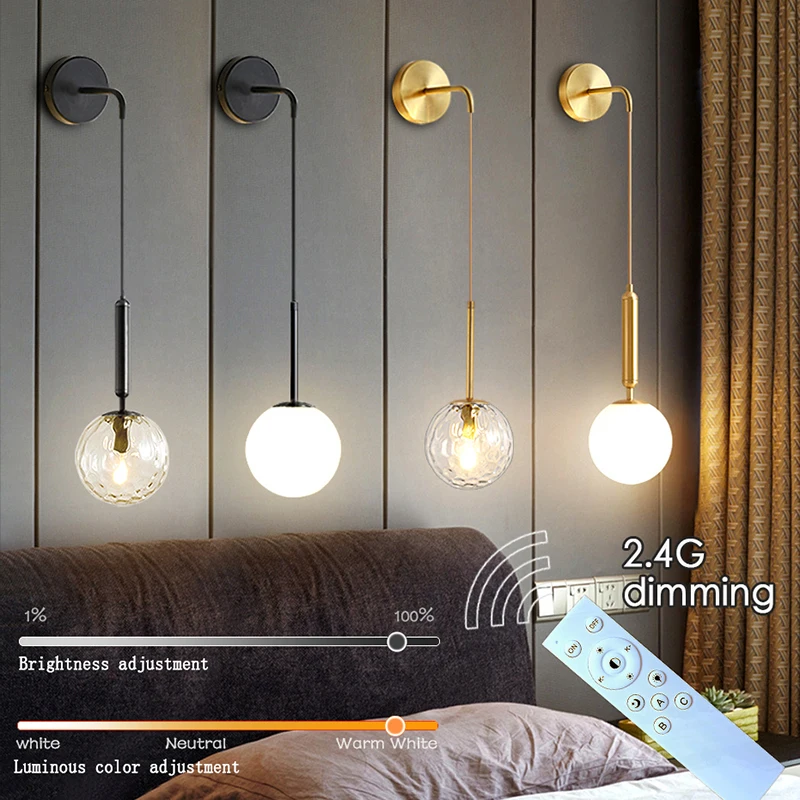 Nordic 2.4G ≤ 30M Remote Control Dimming Wall Lamp Black/Gold Bedside Lamp Living Room Bedroom Mirror Wall Mounted Pendant Light
Nordic 2.4G ≤ 30M Remote Control Dimming Wall Lamp Black/Gold Bedside Lamp Living Room Bedroom Mirror Wall Mounted Pendant Light