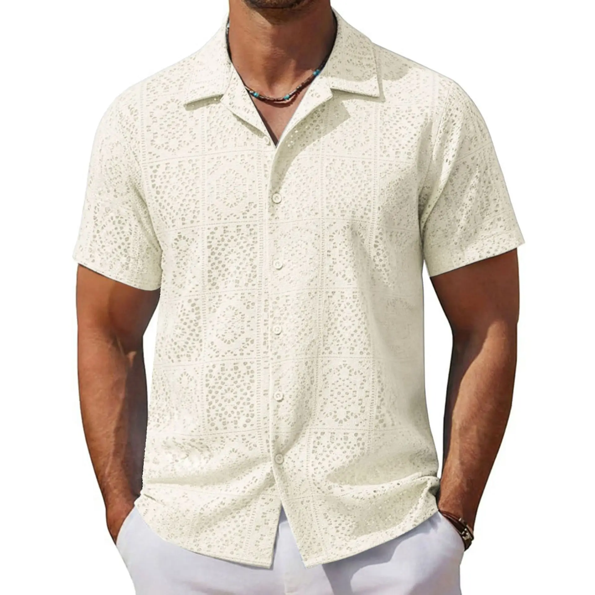 Summer New Fashion Men's Apricot Solid Color Loose Cuban Collar Short Sleeve Shirts Male Casual Simple Basic Trendy Clothes Tops
Summer New Fashion Men's Apricot Solid Color Loose Cuban Collar Short Sleeve Shirts Male Casual Simple Basic Trendy Clothes Tops