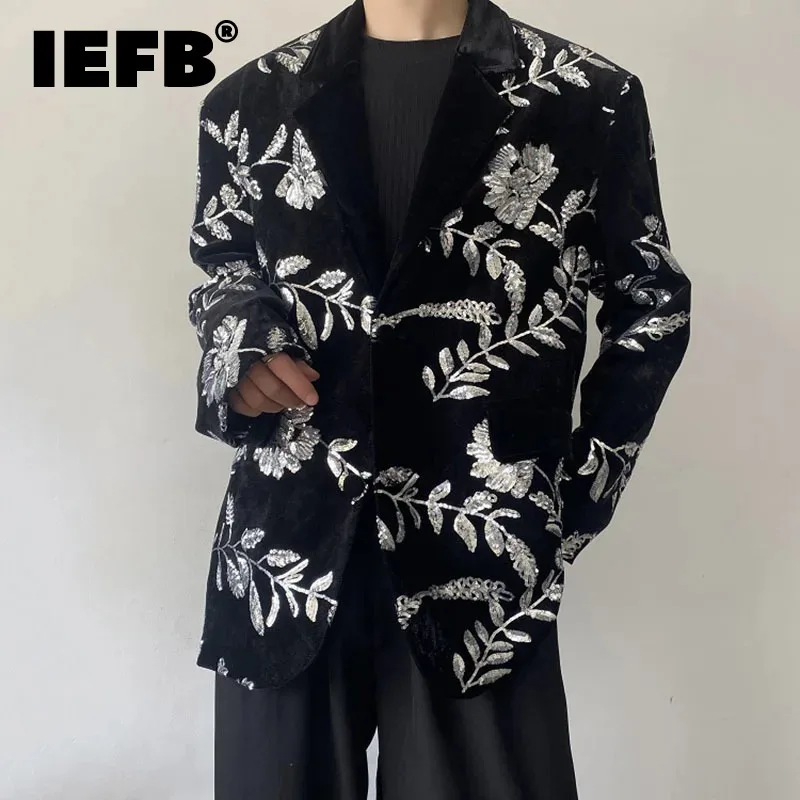 IEFB 2024 Fashion Spring Summer Male Suit Jacket Embroidered Sequins Chinese Style Lapel Shoulder Pad Loose Men's Blazer 9C5194
IEFB 2024 Fashion Spring Summer Male Suit Jacket Embroidered Sequins Chinese Style Lapel Shoulder Pad Loose Men's Blazer 9C5194