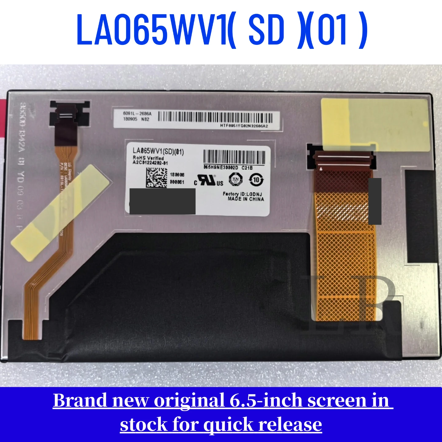 LA065WV1-SD01 Brand-New, Genuine 6.5-Inch LCD Display
LA065WV1-SD01 Brand-New, Genuine 6.5-Inch LCD Display