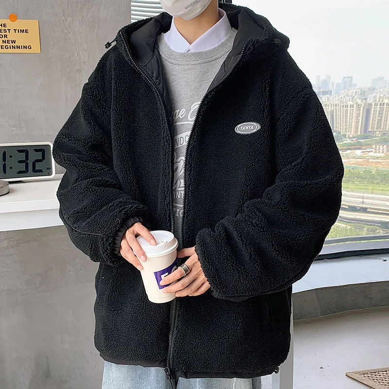 Autumn and Winter Korean Version Trend Loose Hooded Streetwear Men Jacket Cotton Clothes Short Style Thicken Lambswool Coats
Autumn and Winter Korean Version Trend Loose Hooded Streetwear Men Jacket Cotton Clothes Short Style Thicken Lambswool Coats