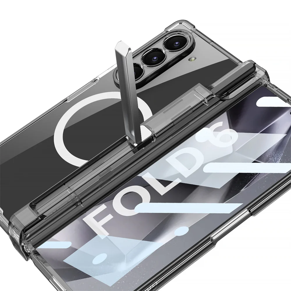 Чехол Pop для Samsung Galaxy Z Fold 6/7 с магнитной прозрачной защитой шарнира и экрана, держателем для S Pen
Чехол Pop для Samsung Galaxy Z Fold 6/7 с магнитной прозрачной защитой шарнира и экрана, держателем для S Pen