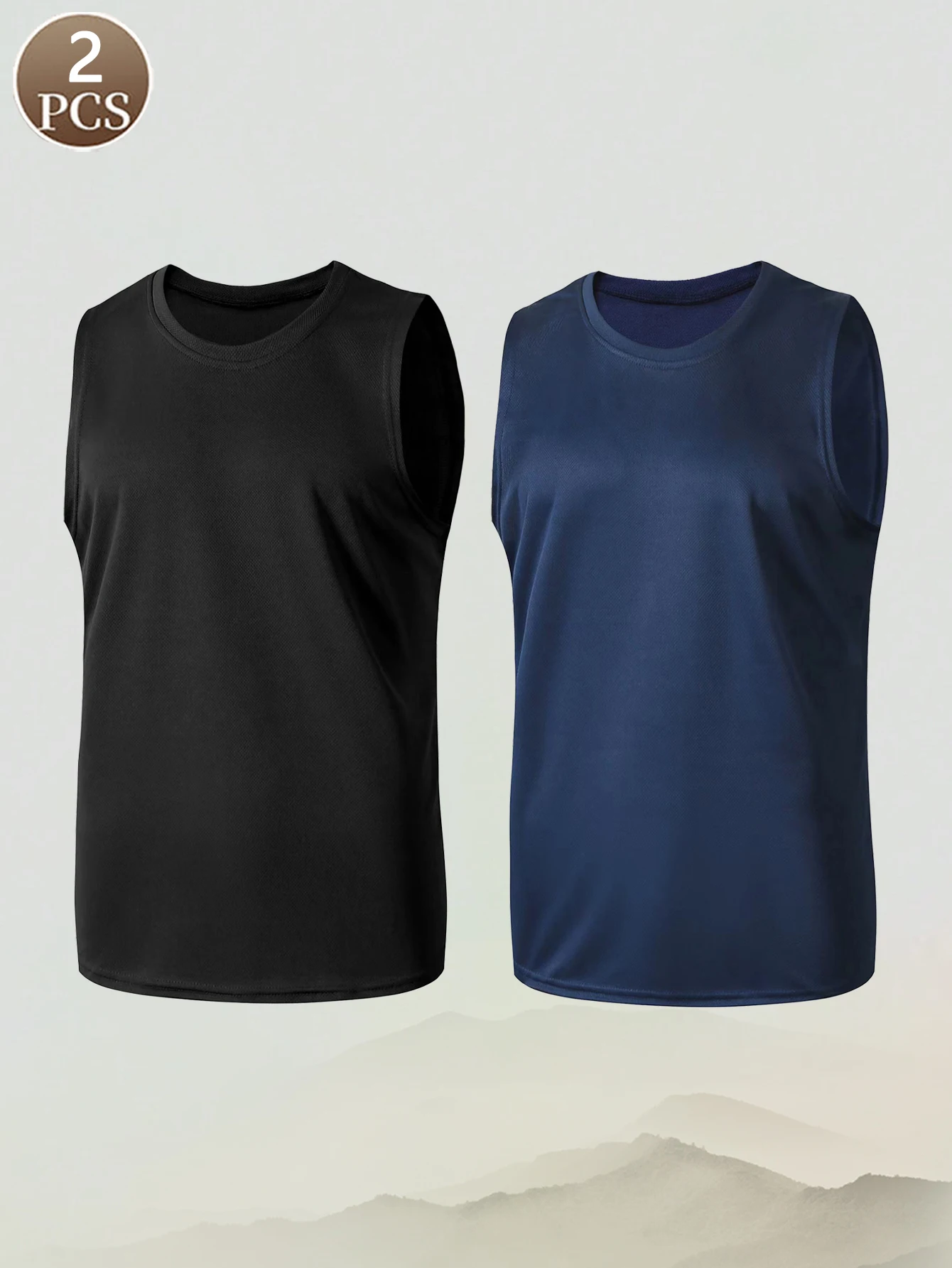 2PCS Solid color casual sports basic Men's breathable quick drying fitness vest base coat can be worn outside
2PCS Solid color casual sports basic Men's breathable quick drying fitness vest base coat can be worn outside