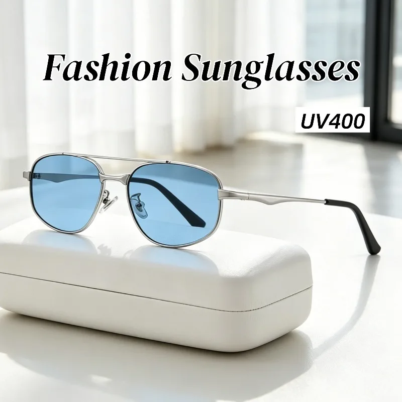 New Unisex HD Fashion Polygonal Metal-Frame UV400 Sunglasses Outdoor Sports Sunscreen Eyeglasses Retro Travelling Shade Eyewear
New Unisex HD Fashion Polygonal Metal-Frame UV400 Sunglasses Outdoor Sports Sunscreen Eyeglasses Retro Travelling Shade Eyewear