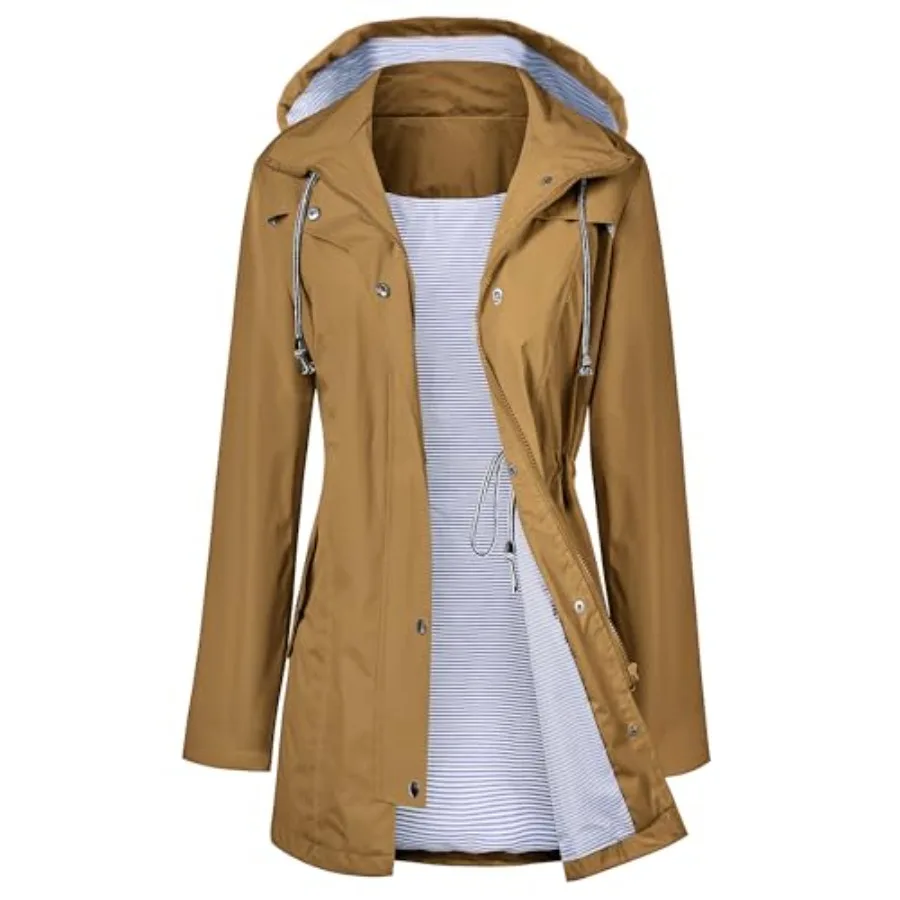LOMON Raincoat Women Waterproof Long Hooded Trench Coats Lined Windbreaker Travel Jacket S-XXL
LOMON Raincoat Women Waterproof Long Hooded Trench Coats Lined Windbreaker Travel Jacket S-XXL