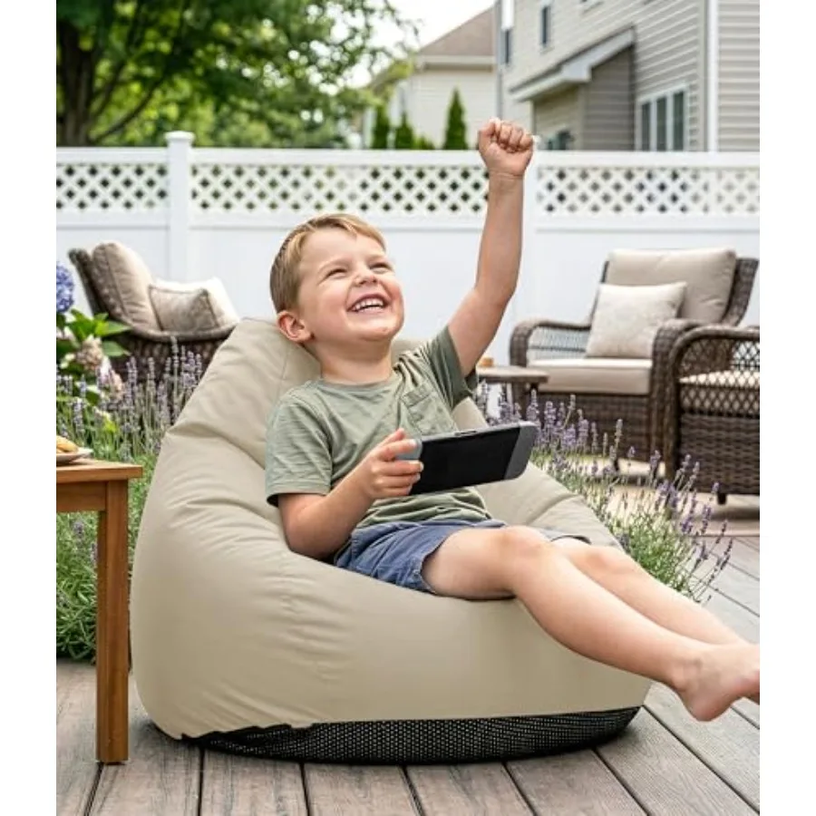 Outdoor Bean Bag Chair - Small Beanbag Sofa with Shredded Foam Filling Splash-Proof Detachable Zipper Cover with a Handle for P
Outdoor Bean Bag Chair - Small Beanbag Sofa with Shredded Foam Filling Splash-Proof Detachable Zipper Cover with a Handle for P
