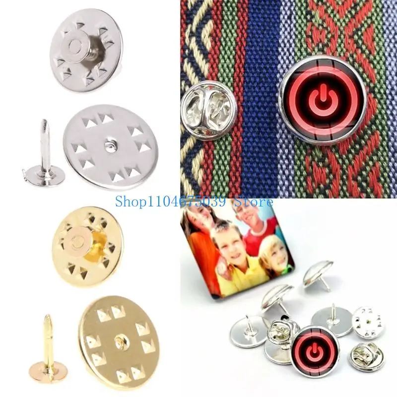 5asd Practical Pin Backs 100x/Set for Butterfly Locking Pin Backs Replacement Tie Tack Clutch Pins for DIY Jewelry Findings B
5asd Practical Pin Backs 100x/Set for Butterfly Locking Pin Backs Replacement Tie Tack Clutch Pins for DIY Jewelry Findings B