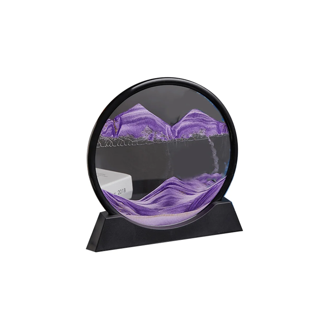 Sandscape Moving Sand Art Picture Round Hourglass 3D Mountain Sandscape Motion Display Flowing Sand Painting-Purple
Sandscape Moving Sand Art Picture Round Hourglass 3D Mountain Sandscape Motion Display Flowing Sand Painting-Purple