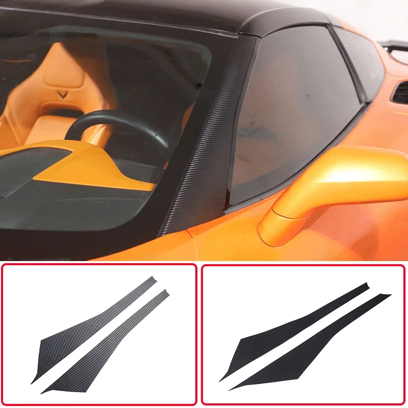 For 2014-2019 Chevrolet Corvette C7 PVC Carbon Fiber Car Front Windshield Glass A-Pillar Trim Cover sticker Car Exterior Parts
For 2014-2019 Chevrolet Corvette C7 PVC Carbon Fiber Car Front Windshield Glass A-Pillar Trim Cover sticker Car Exterior Parts