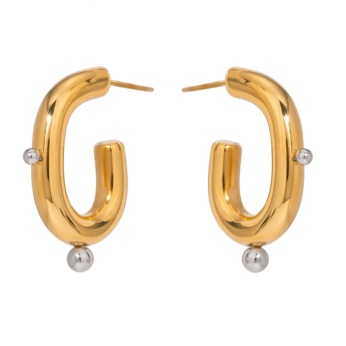 Stainless Steel PVD 18K Gold Plated Tarnish Waterproof Small Ball Inlay Earrings For Woman Jewelry Wholesale Trendy
Stainless Steel PVD 18K Gold Plated Tarnish Waterproof Small Ball Inlay Earrings For Woman Jewelry Wholesale Trendy
