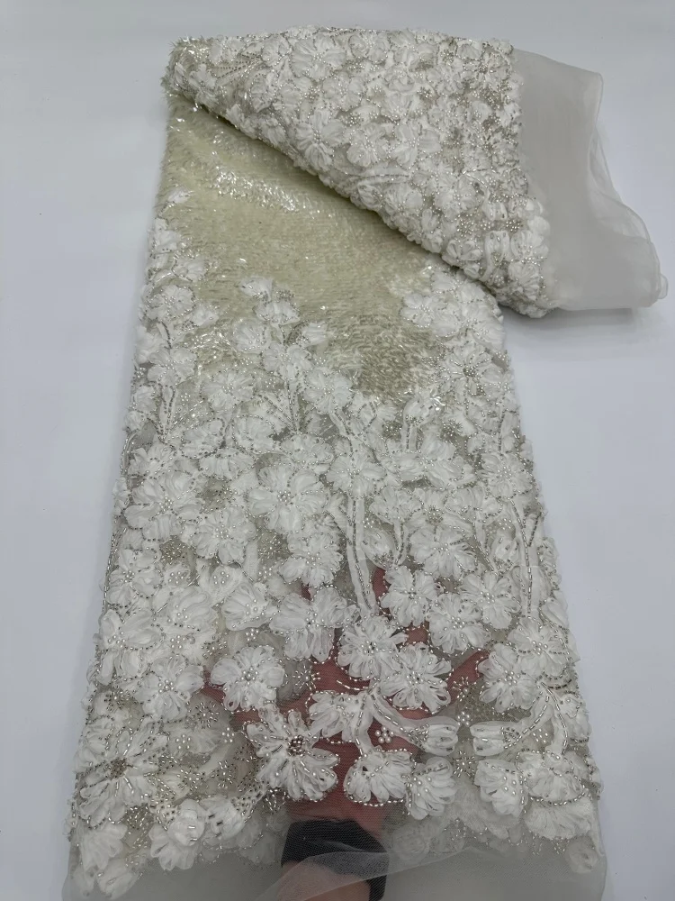 3D кружевная ткань с африканскими бусинами, 5 ярдов, нигерийский тюль с пайетками, для вечерних и свадебных платьев, для шитья женской одежды
3D кружевная ткань с африканскими бусинами, 5 ярдов, нигерийский тюль с пайетками, для вечерних и свадебных платьев, для шитья женской одежды