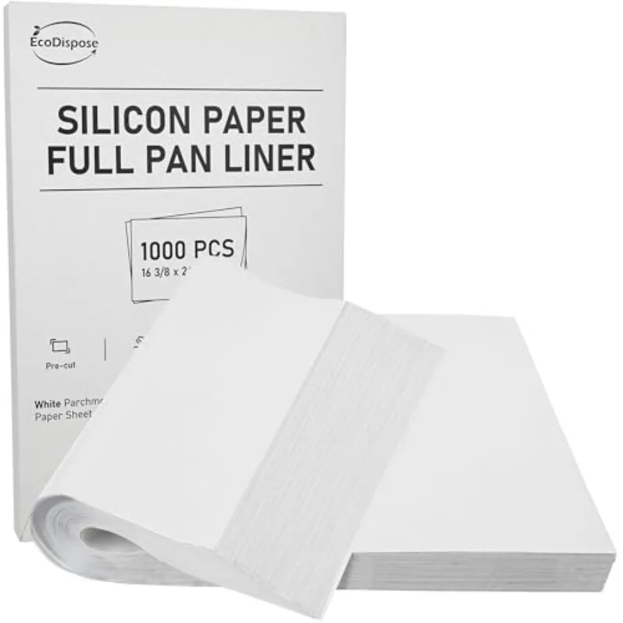Non-Stick Precut Parchment Paper Baking Sheets Full Pan liner for Bake 16-3/8" x 24-3/8" 1000PCS
Non-Stick Precut Parchment Paper Baking Sheets Full Pan liner for Bake 16-3/8" x 24-3/8" 1000PCS