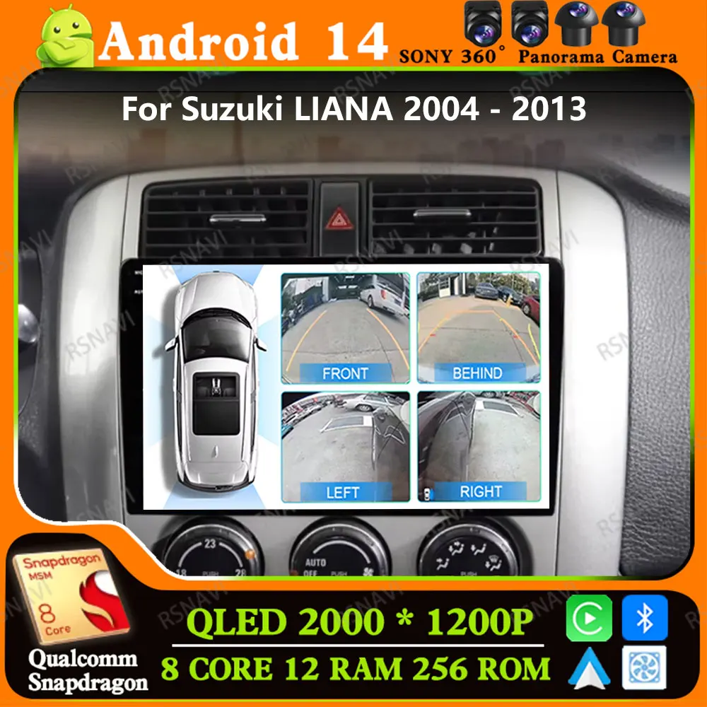 Andoird 14 Автомобильный радиоприемник для Suzuki LIANA 2004-2013 4G LTE 2 DIN DVD 5G WIFI BT Беспроводной Carplay Автоматическая навигация GPS DSP Головный блок
Andoird 14 Автомобильный радиоприемник для Suzuki LIANA 2004-2013 4G LTE 2 DIN DVD 5G WIFI BT Беспроводной Carplay Автоматическая навигация GPS DSP Головный блок
