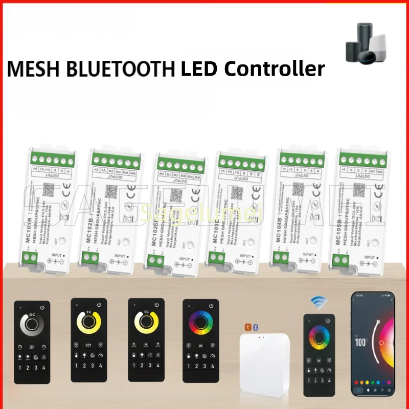 MC101B/102SB/103B/104B/105B Tuya APP Control and 2.4g RF Wireless Remote ControlBluetooth+2.4G MESH LED Group SYNC Controller
MC101B/102SB/103B/104B/105B Tuya APP Control and 2.4g RF Wireless Remote ControlBluetooth+2.4G MESH LED Group SYNC Controller