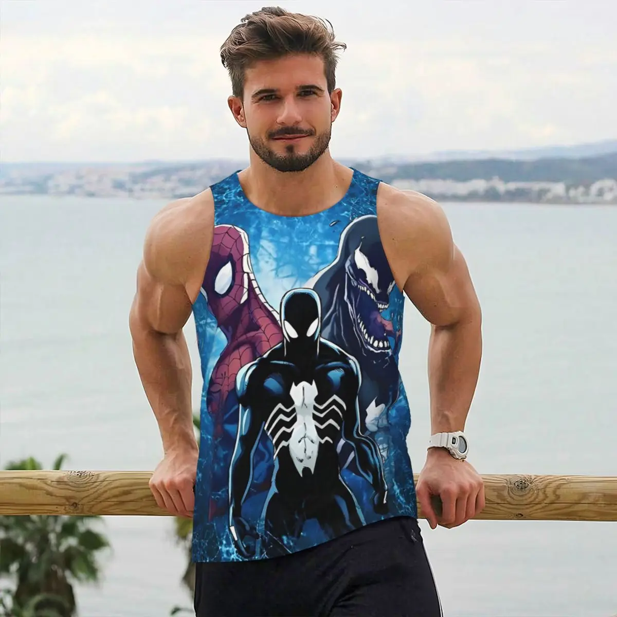 Графический Rising Spider Venom Symbiote Антигерой Человек-Паук Велосипедные майки Футболка без рукавов Бодибилдинг Фитнес Тренажерный зал Жилет
Графический Rising Spider Venom Symbiote Антигерой Человек-Паук Велосипедные майки Футболка без рукавов Бодибилдинг Фитнес Тренажерный зал Жилет