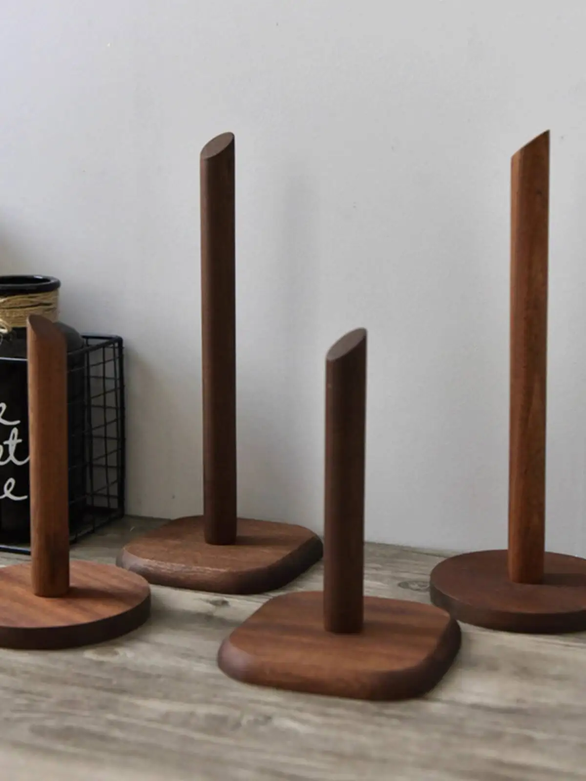 Creative Walnut Tissue Storage Rack Kitchen Vertical Roll Paper Holder Plastic Wrap Shelf Household Storage Ornament Decoration
Creative Walnut Tissue Storage Rack Kitchen Vertical Roll Paper Holder Plastic Wrap Shelf Household Storage Ornament Decoration