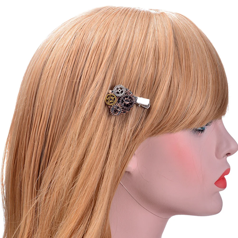 2Pcs Hair Clips Steampunk Gear Barrettes Gothic Accessories for Women Vintage Metal Hairpins Decorative Hairstyle Fixers
2Pcs Hair Clips Steampunk Gear Barrettes Gothic Accessories for Women Vintage Metal Hairpins Decorative Hairstyle Fixers