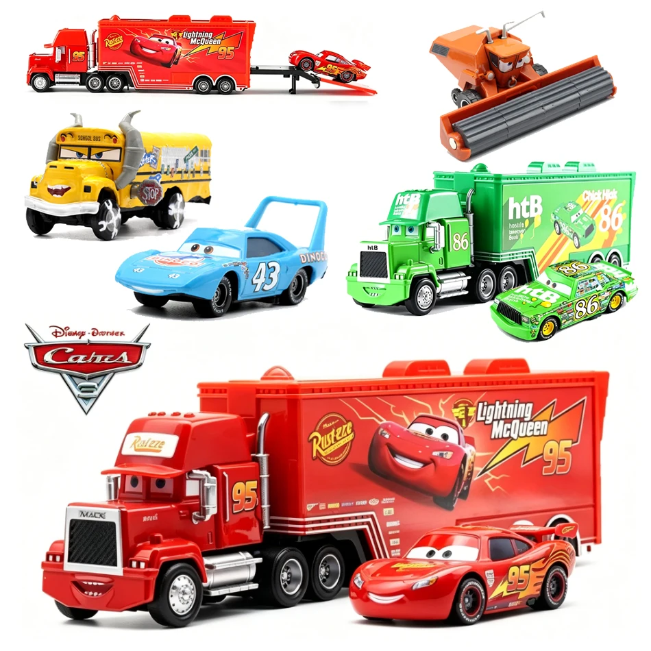 Disney Pixar Car Racing Toy Lightning McQueen Uncle Mack Dinoco Truck Alloy Model Car Combination Collection Toy Birthday Gift
Disney Pixar Car Racing Toy Lightning McQueen Uncle Mack Dinoco Truck Alloy Model Car Combination Collection Toy Birthday Gift