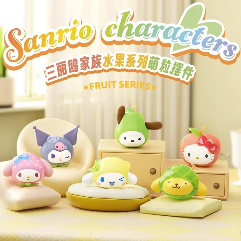 MINISO Blind Box Sanrio Family Fruit Series Model Pachacco Cute Desktop Decoration Ornaments Gifts for Children
MINISO Blind Box Sanrio Family Fruit Series Model Pachacco Cute Desktop Decoration Ornaments Gifts for Children