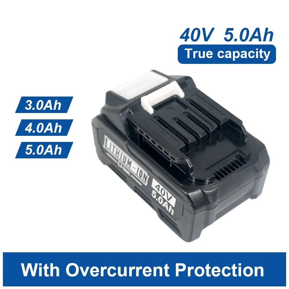 Аккумулятор Li-ion 5 Ач 40 В для Makita BL4025 BL4040 BL4020 BL4050 BL4060 BL4050B для электродрели-шуруповерта
Аккумулятор Li-ion 5 Ач 40 В для Makita BL4025 BL4040 BL4020 BL4050 BL4060 BL4050B для электродрели-шуруповерта
