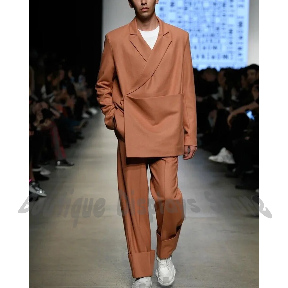 Fashion Casual Men's Suit Jacket Pants Oversized Notch Lapel Straight Fit Blazer Outfit High Street Style Show Elegant Outfit
Fashion Casual Men's Suit Jacket Pants Oversized Notch Lapel Straight Fit Blazer Outfit High Street Style Show Elegant Outfit