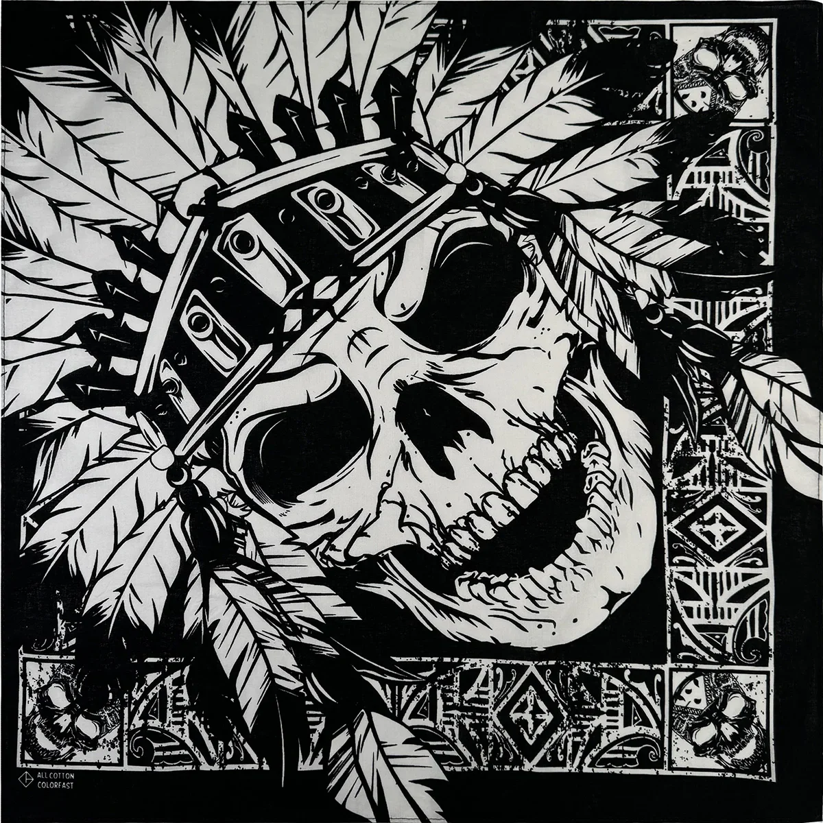 Skull Bandana Square Scarf New Design Hip Hop 100% Cotton Headband Gifts For Women/Men/Boys/Girls High Quality
Skull Bandana Square Scarf New Design Hip Hop 100% Cotton Headband Gifts For Women/Men/Boys/Girls High Quality