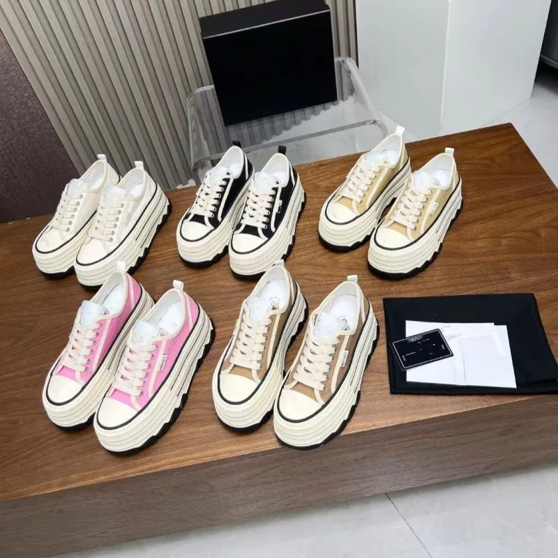 Женская вулканизированная обувь, спортивная обувь на толстой подошве, повседневная дышащая износостойкая парусиновая спортивная обувь для отдыха 
Женская вулканизированная обувь, спортивная обувь на толстой подошве, повседневная дышащая износостойкая парусиновая спортивная обувь для отдыха