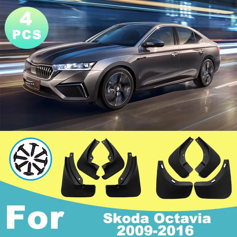 Для Skoda Octavia 2009-2016 автомобильные шины, брызговики, водонепроницаемые, предотвращающие брызги, автомобильные брызговики, накладка на крыло, 4 шт., аксессуары 
Для Skoda Octavia 2009-2016 автомобильные шины, брызговики, водонепроницаемые, предотвращающие брызги, автомобильные брызговики, накладка на крыло, 4 шт., аксессуары