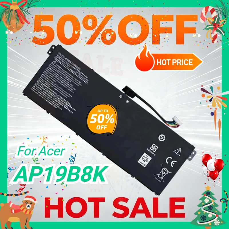 New AP19B8K Laptop Battery for Acer Aspire 3 A314 A315-58 A317-52 A514-53 A715-42 A515-56 AP19B5K CB315-3H KT00304013 KT0030G022
New AP19B8K Laptop Battery for Acer Aspire 3 A314 A315-58 A317-52 A514-53 A715-42 A515-56 AP19B5K CB315-3H KT00304013 KT0030G022