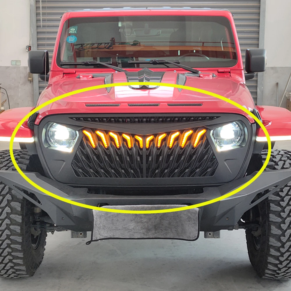Передняя решетка Lantsun JL1274 для джипа, решетка Wrangler JL со светодиодными фонарями, автомобильные аксессуары
Передняя решетка Lantsun JL1274 для джипа, решетка Wrangler JL со светодиодными фонарями, автомобильные аксессуары