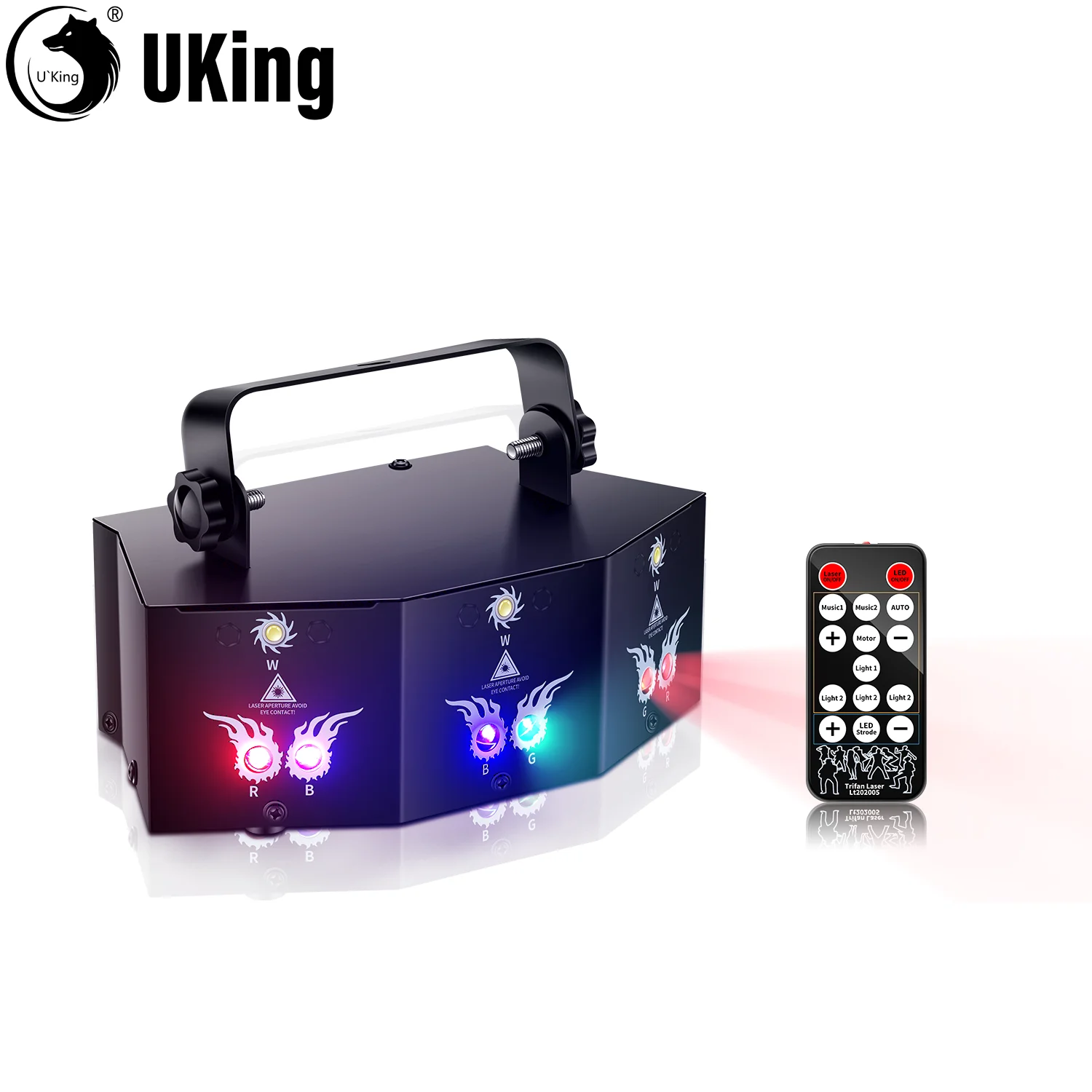 U`King Party Lights 9 Lens DJ Disco RGB LED Stage Lights Laser Light With Sound Activated&Remote Control For Party Bar Live Show
U`King Party Lights 9 Lens DJ Disco RGB LED Stage Lights Laser Light With Sound Activated&Remote Control For Party Bar Live Show