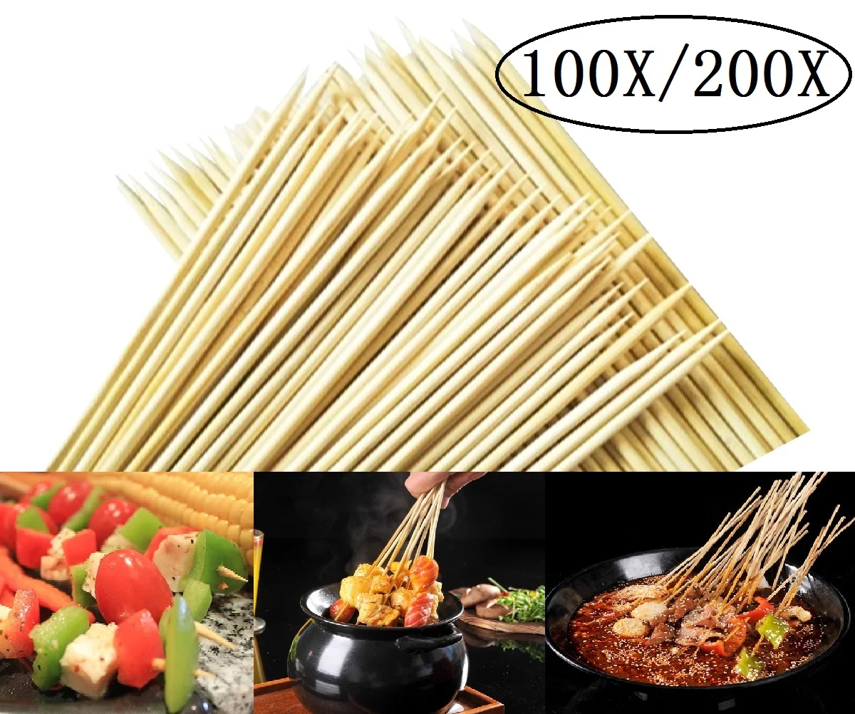 200Pcs Premium Bamboo Paddle Skewers Roasting Sticks Food Picks for BBQ Cocktail Parties Catered Events
200Pcs Premium Bamboo Paddle Skewers Roasting Sticks Food Picks for BBQ Cocktail Parties Catered Events