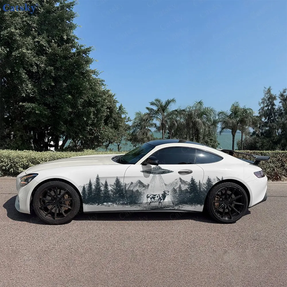 2pcs Cow Meets Alien, Durable, Fade-resistant, Enhance Vehicle Aesthetics With Bold Artistic Design Car Vinyl Wraps
2pcs Cow Meets Alien, Durable, Fade-resistant, Enhance Vehicle Aesthetics With Bold Artistic Design Car Vinyl Wraps