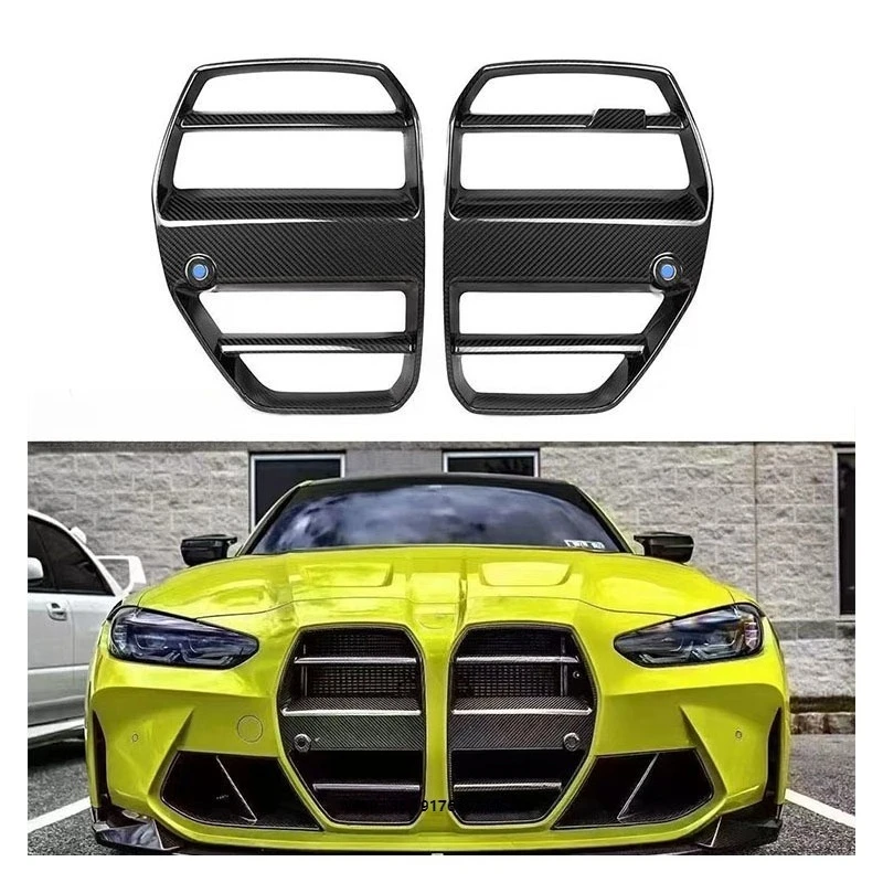 New for M3 M4 G80 G82 Dry Carbon Grille ST Model Car Bumper with Exhaust Cut-Outs-Bolt-On
New for M3 M4 G80 G82 Dry Carbon Grille ST Model Car Bumper with Exhaust Cut-Outs-Bolt-On