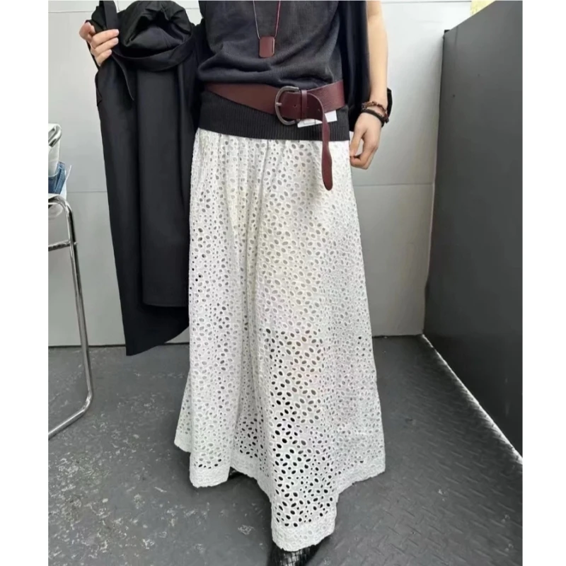 2025 Spring/Summer New Cotton Hollow Embroidery Comfortable Water soluble Flower Half length Skirt
2025 Spring/Summer New Cotton Hollow Embroidery Comfortable Water soluble Flower Half length Skirt