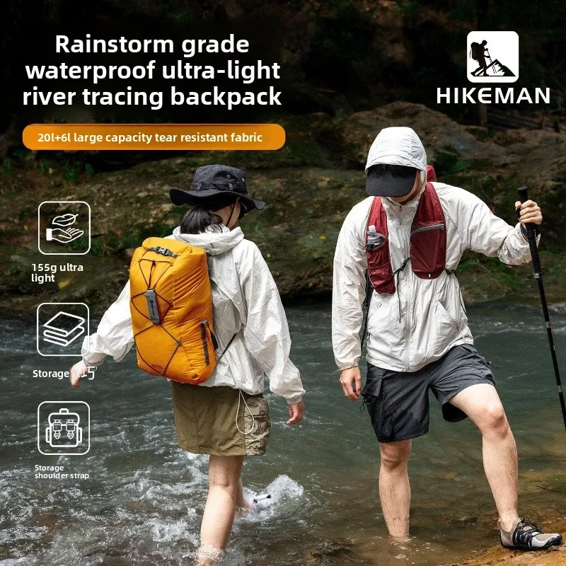 Оригинальный уличный водонепроницаемый ультратонкий рюкзак, полностью закрытые, устойчивые к дождя, разделительные сумки для сухой и влажной воды, 26 л.
Оригинальный уличный водонепроницаемый ультратонкий рюкзак, полностью закрытые, устойчивые к дождя, разделительные сумки для сухой и влажной воды, 26 л.