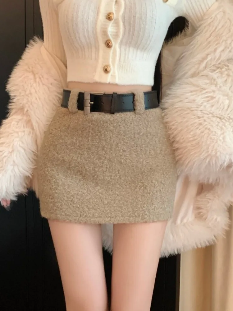 Soft Woolen Skirt Women's Winter Slim Fit High Waist A-Line Wrap Body ort High Heel Lengthening Sexy Girl Skirt
Soft Woolen Skirt Women's Winter Slim Fit High Waist A-Line Wrap Body ort High Heel Lengthening Sexy Girl Skirt