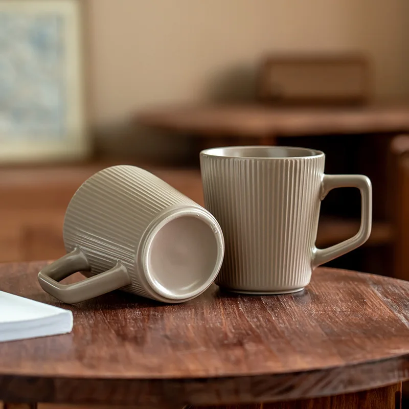 Hot 500ml Nordic Ceramic Mug Matte Relief Mug Solid Color Ceramic Office Large Capacity Water Cup Coffee Couple Cup
Hot 500ml Nordic Ceramic Mug Matte Relief Mug Solid Color Ceramic Office Large Capacity Water Cup Coffee Couple Cup