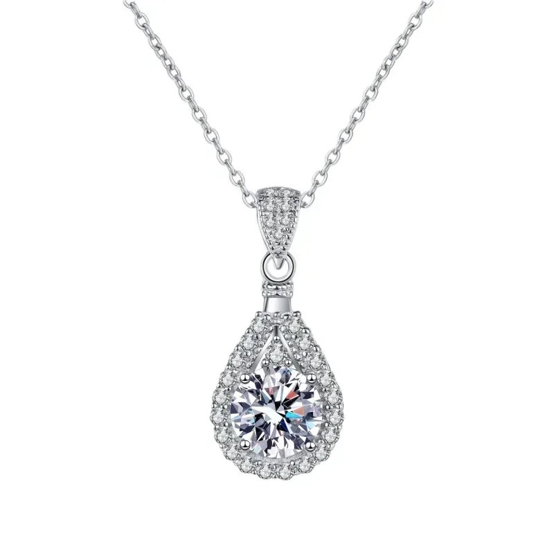 Water drop PT950 Platinum Real Moissanite D color Necklace for Women 1/2/3/5ct Diamond Pendant for Girlfriend sparkling Jewelry
Water drop PT950 Platinum Real Moissanite D color Necklace for Women 1/2/3/5ct Diamond Pendant for Girlfriend sparkling Jewelry