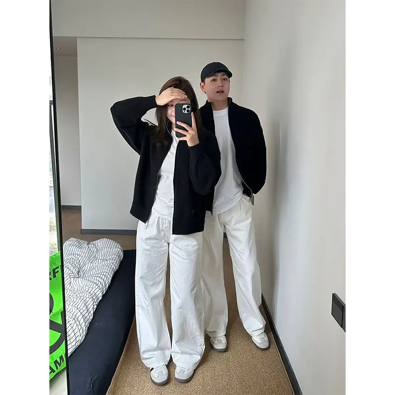 White Loose Wide Leg Straight Jeans Men Women Lazy Loose Feeling Casual Pants All Match Drag Floor-Length Jeans
White Loose Wide Leg Straight Jeans Men Women Lazy Loose Feeling Casual Pants All Match Drag Floor-Length Jeans