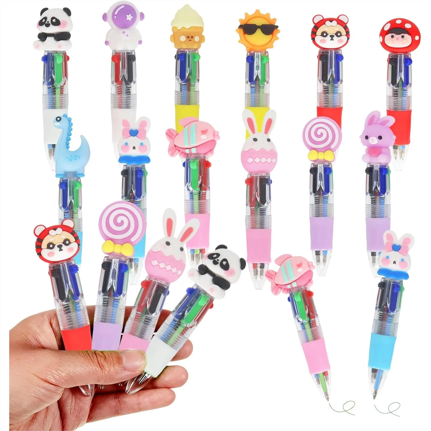 4-in-1 Multicolor Pens Bulk for Kids, Cute Ballpoint Pen with Soft Grip for Birthday Party Favors, Goodie Bag Stuffers, Teacher
4-in-1 Multicolor Pens Bulk for Kids, Cute Ballpoint Pen with Soft Grip for Birthday Party Favors, Goodie Bag Stuffers, Teacher